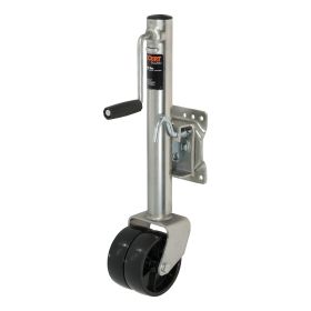 CURT Marine Jack w/Dual 6&rdquo; Wheel - 1,500 lbs - Adjust Vertically 10"