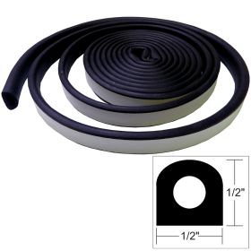 TACO Weather Seal - 10'L x &#189;"W x &#189;"H - Black