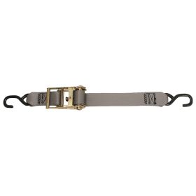 CargoBuckle Multipurpose Ratchet Strap Tie-Down w/S-Hooks - 2" x 15&#39;