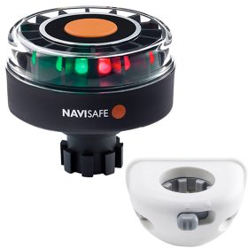 Navisafe Navilight Tricolor 2NM w/Navibolt Base &amp; Vertical Mount - White