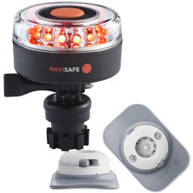 Navisafe Navilight All RED 360&deg; 2NM w/Navimount Base &amp; RIB Mount - White