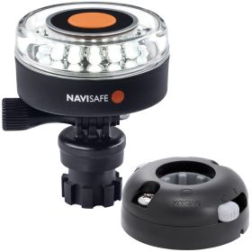 Navisafe Navilight 360&deg; 2NM White w/Navimount Base &amp; Horizontal Mount - Black