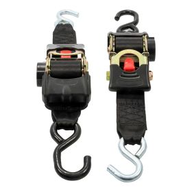 Camco Retractable Tie Down Straps - 2" Width 6&#39; Dual Hooks