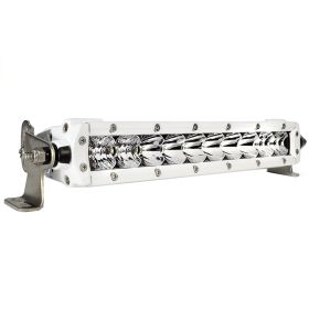 Black Oak Pro Series 3.0 Single Row 10" LED Light Bar - Combo Optics - White Housing